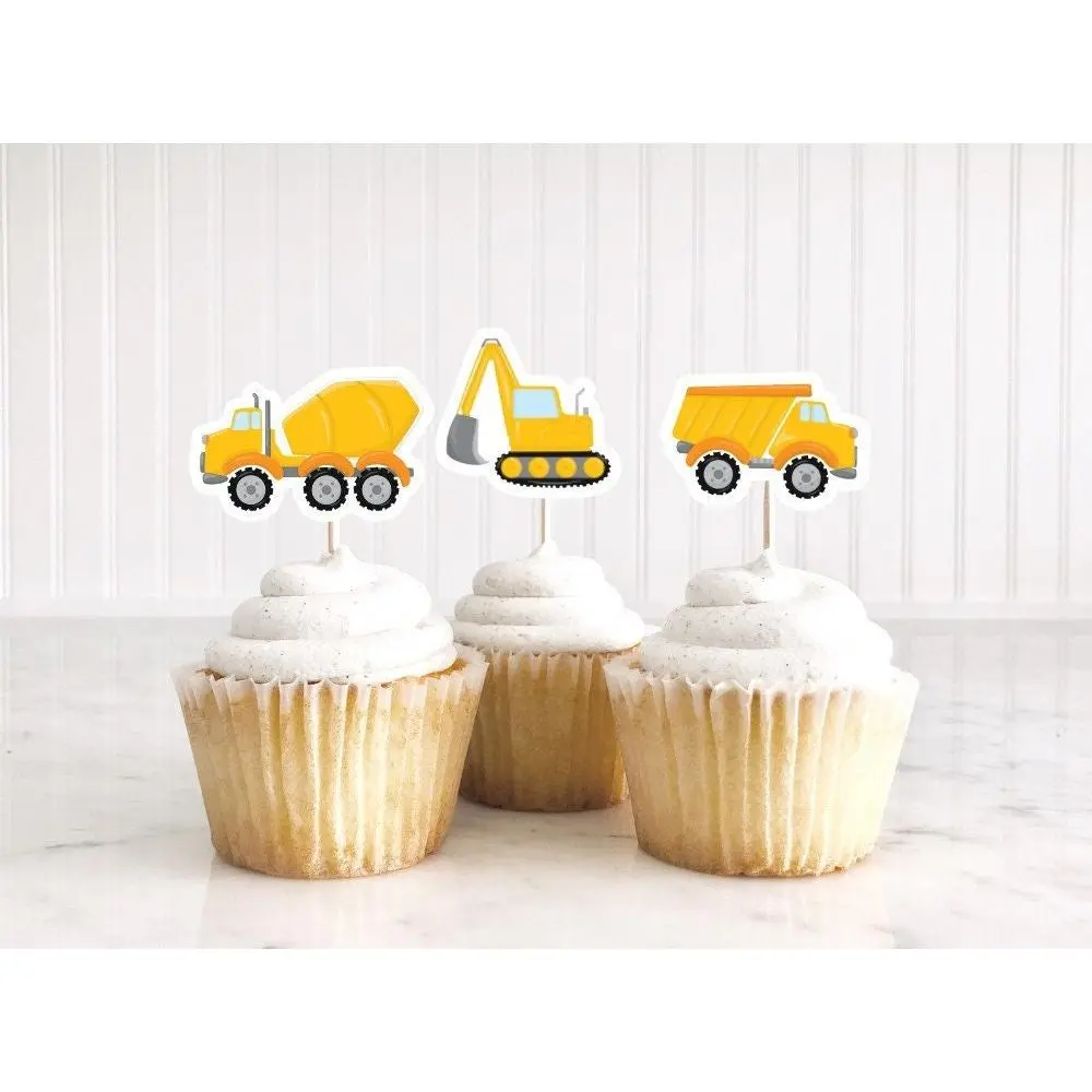 Construction Party Cupcake Toppers, Construction Party, Construction Birthday