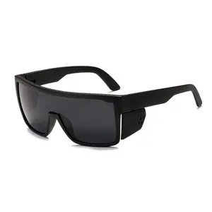 BingKing Polarized Safety Sunglasses for Men and Women , ANS I 1337, Matte Black Frame, Removable Side Shields, 100% UVA & UVB Protection