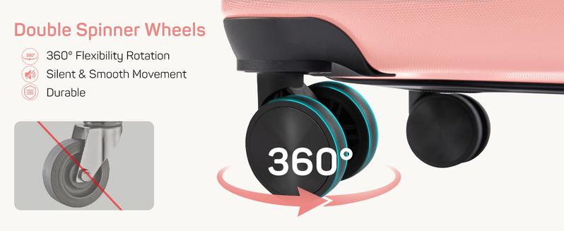 [Deal] Carry-On Luggage, Hard Shell Rolling Suitcase for Travel Expandable Lightweight with Spinner Wheels TSA Lock