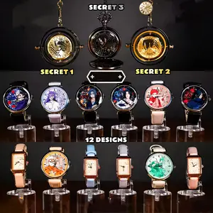 MINISO Naruto Shippuden Ninja Way  Mystery Watch Blind Box,Cute Collectible Anime Watch ,Retro Stylish Cute Design Trendy Watch,Cartoon Gift for Fans Kids Students Adults,Anime Collectible Gift Holiday Gift Birthday Gift