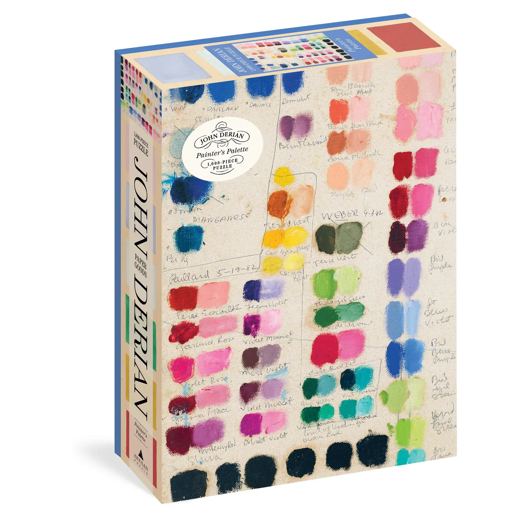 John Derian Paper Goods Painter's Palette 1000-Piece Creative Puzzle - Art Puzzles Gift, Aha! Moment Reveal, Palette Color Study