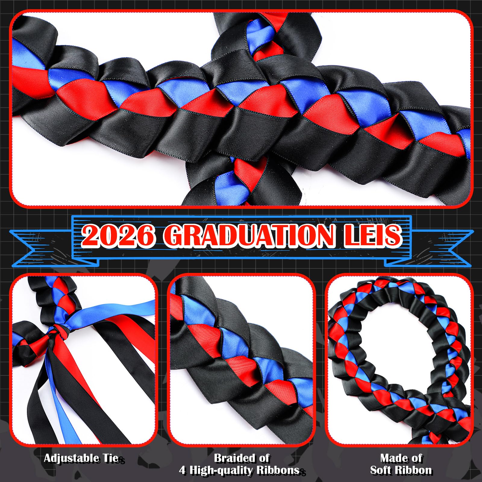 Kids Graduation Leis Class of 2026 Necklace Ribbon Leis 47 inches Double Braided Preschool Graduation for Preschool Kids Students Teachers Boys Girls for Graduation Ceremony Party Celebration Graduation Campus Supplies Pretty Bracelet Costume Kids Graduation Leis Class of 2026 Necklace Ribbon Leis 47 inches Double Braided Preschool Graduation for Preschool Kids Students Teachers Boys Girls for Graduation Ceremony Party Celebration Graduation Campus Supplies Pretty Bracelet Costume