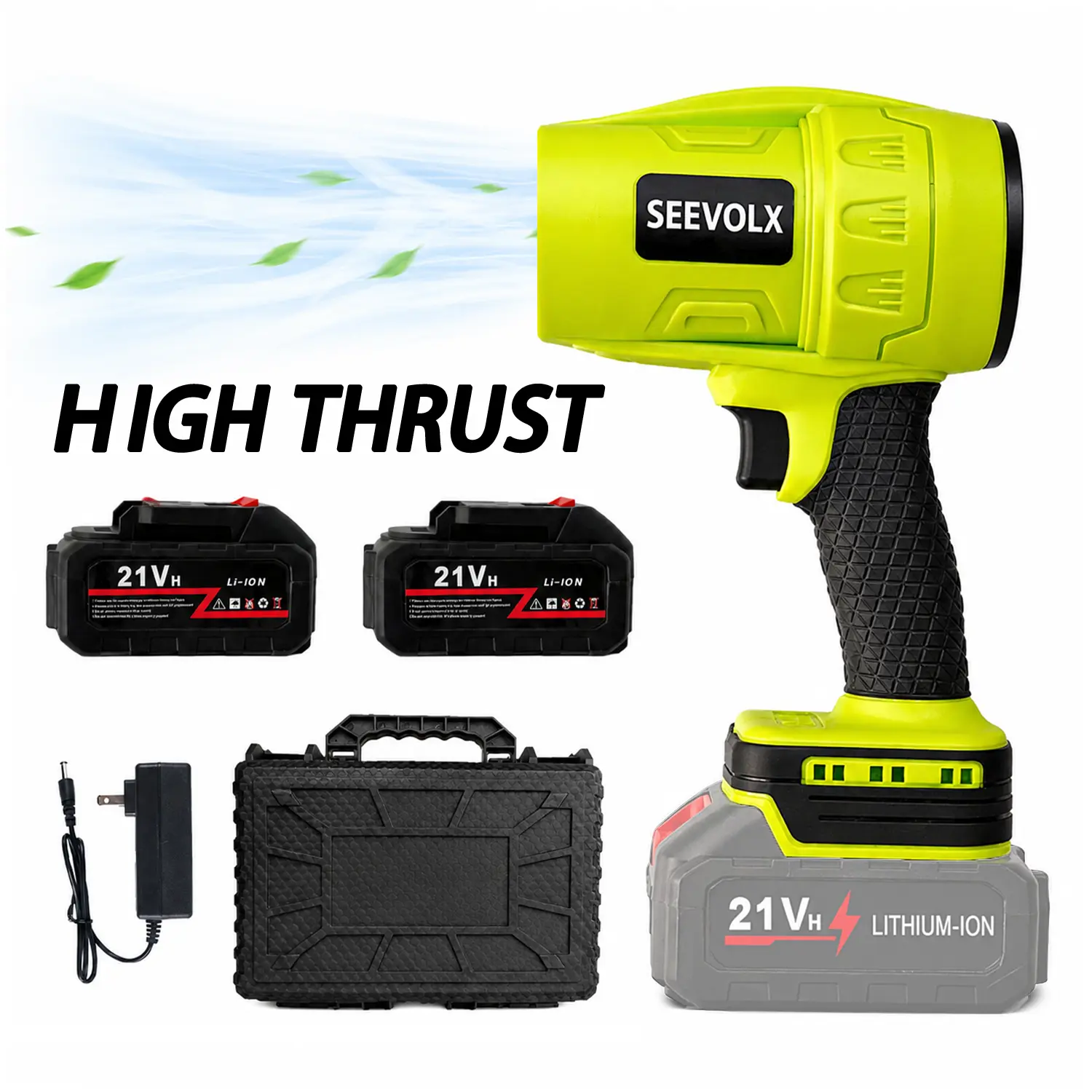 SEEVOLX Turbo Jet Blower,Leaf Blower, Violent Turbo Fan, Pure Copper Motor,Car Drying After Wash, Handheld Snow Blower,Cordless Turbo Power Air Duster,Home Improve,Garden Mainte Holiday gifts
