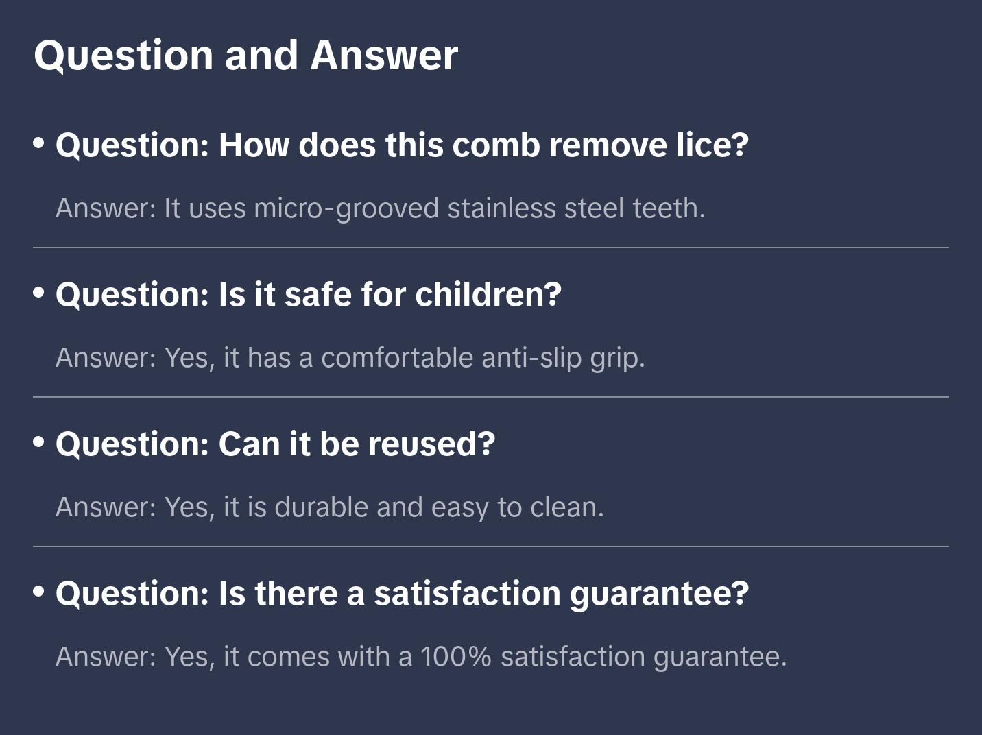 My Hair Helpers Lice Eliminator Comb 3-Pack - Works on Nits and Super Lice - Lice Removal For 3-5 Children