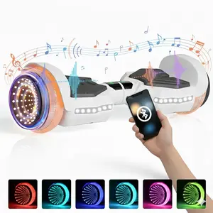 Dual Motor LED Scooter 300W Powerful Motor Hoverboard, For Kids ,Teens &adults, Max Speed 8.5 Mph, 220 Lbs Max Payload, 15° Climbing Slope, 3H Charging, Brithday Gift, Halloween Thanksgiving Christmas Holiday Gift