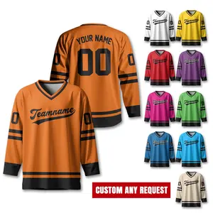 Personalized Ice Hockey Jersey For Men Women, Custom Name Number Hockey Jersey Shirt, Hockey Jersey Sport Team Uniform for Hockey Fans Gift