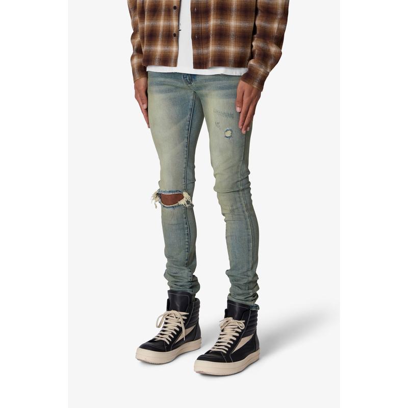 X721 Dusted Skinny Denim - 4th Day Sun Washed Blue