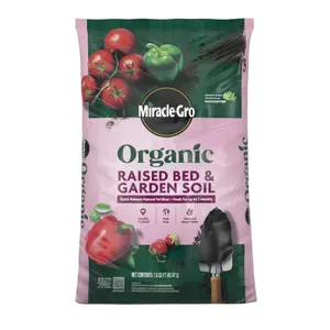 Miracle-Gro Organic Raised Bed & Garden Soil, 1.5 Cubic Feet
