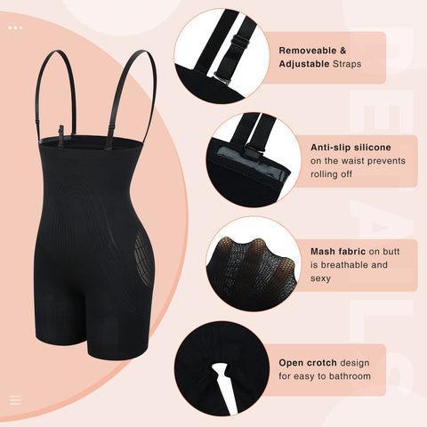 FeelinGirl Seamless High Waisted Shapewear with Bra Clips Tight Fit Women's Compression Garment 30-Day Guarantee Comfortable Wear