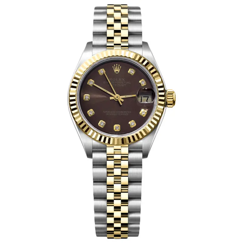 Rolex Datejust 31mm 68273 Automatic Custom Brown Dial Two-Tone Oystersteel & Yellow Gold Women's Watch WHP042697