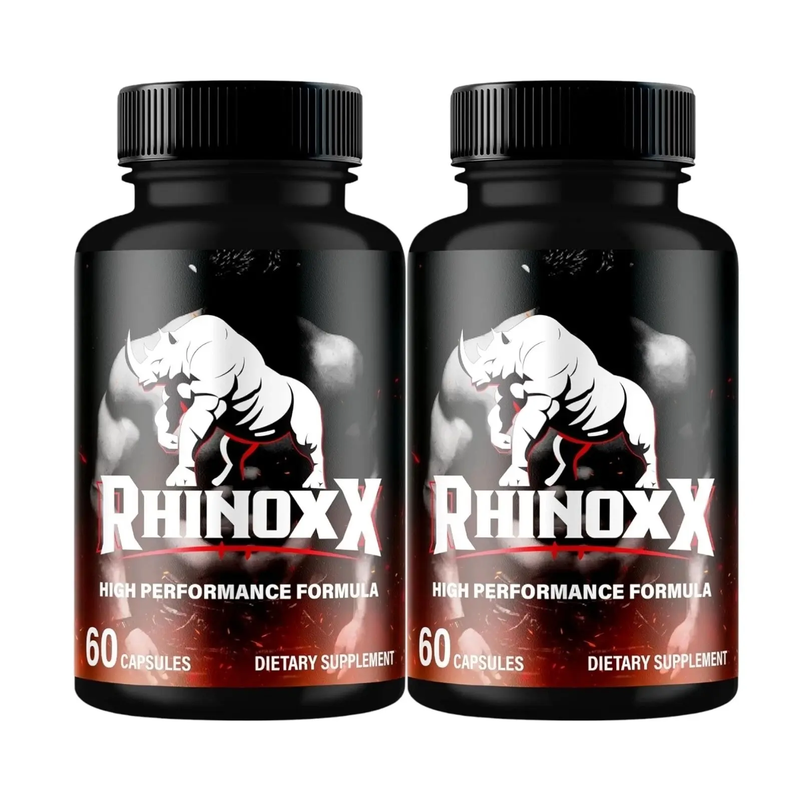 2-Pack RhinoxX Pills, Supports Performance & Energy - 120 Capsules Vitamin Dietary Supplement Fitness Wellness Support