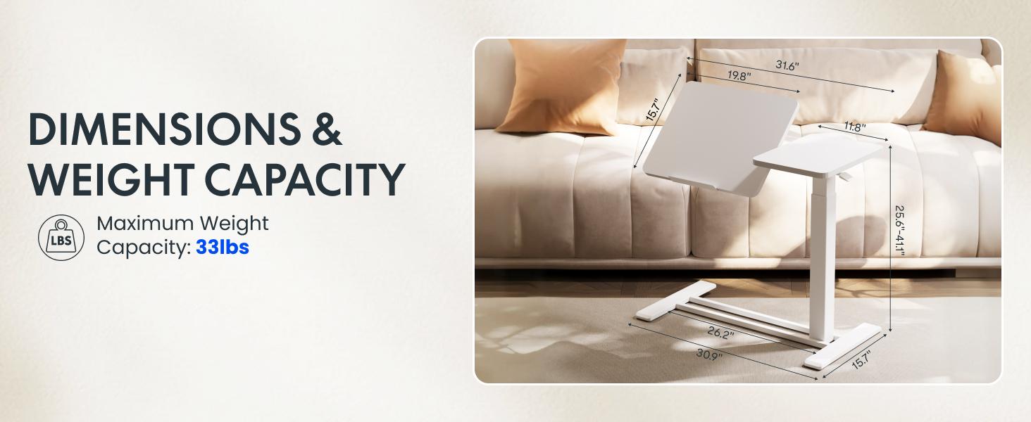 FLEXISPOT H7 Flex Height Adjustable C-Shaped End Table with Split Tilting Top, Mobile Side Table for Sofa & Bedside, Space-Saving Slide Under Furniture, Rolling Laptop Desk with Hidden Wheels for Small Spaces, WFH Essentials, Versatile Home Gift FLEXISPOT H7 Flex Height Adjustable C-Shaped End Table with Split Tilting Top, Mobile Side Table for Sofa & Bedside, Space-Saving Slide Under Furniture, Rolling Laptop Desk with Hidden Wheels for Small Spaces, WFH Essentials, Versatile Home Gift