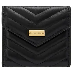 G by Giuliana Lamb Leather Chevron Quilted Flap Wallet