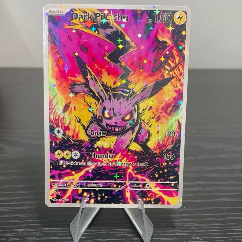 pokemon cards shadow pikachu Shadow Pikachu Gx Vsstar Pokemon Custom Card Holographic