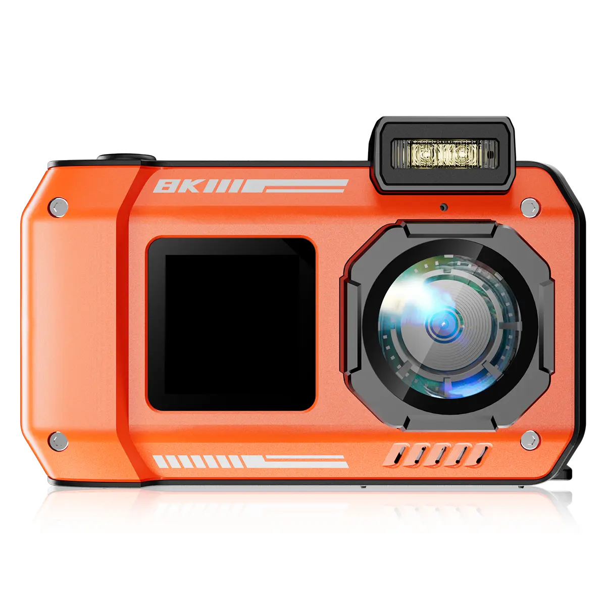 Maxmango D50 8K Underwater Digital Camera Dual-Screen Waterproof Camera