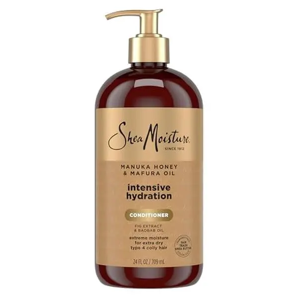 SheaMoisture Intensive Hydration Conditioner Manuka Honey & Mafura Oil for Extra Dry, Damaged Hair, Paraben-Free 13 Fl oz