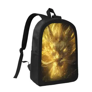 The Golden Dragon Double-Shouldered Printed Backpack Is Ideal for Both Boys And Girls. It Is Lightweight, Spacious, Features Adjustable Straps, And Is Both Stylish And Long-Lasting., For Teenager