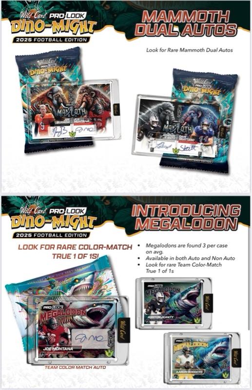 Wild Card Dino Pro-Look Football Edition Alumination 2025