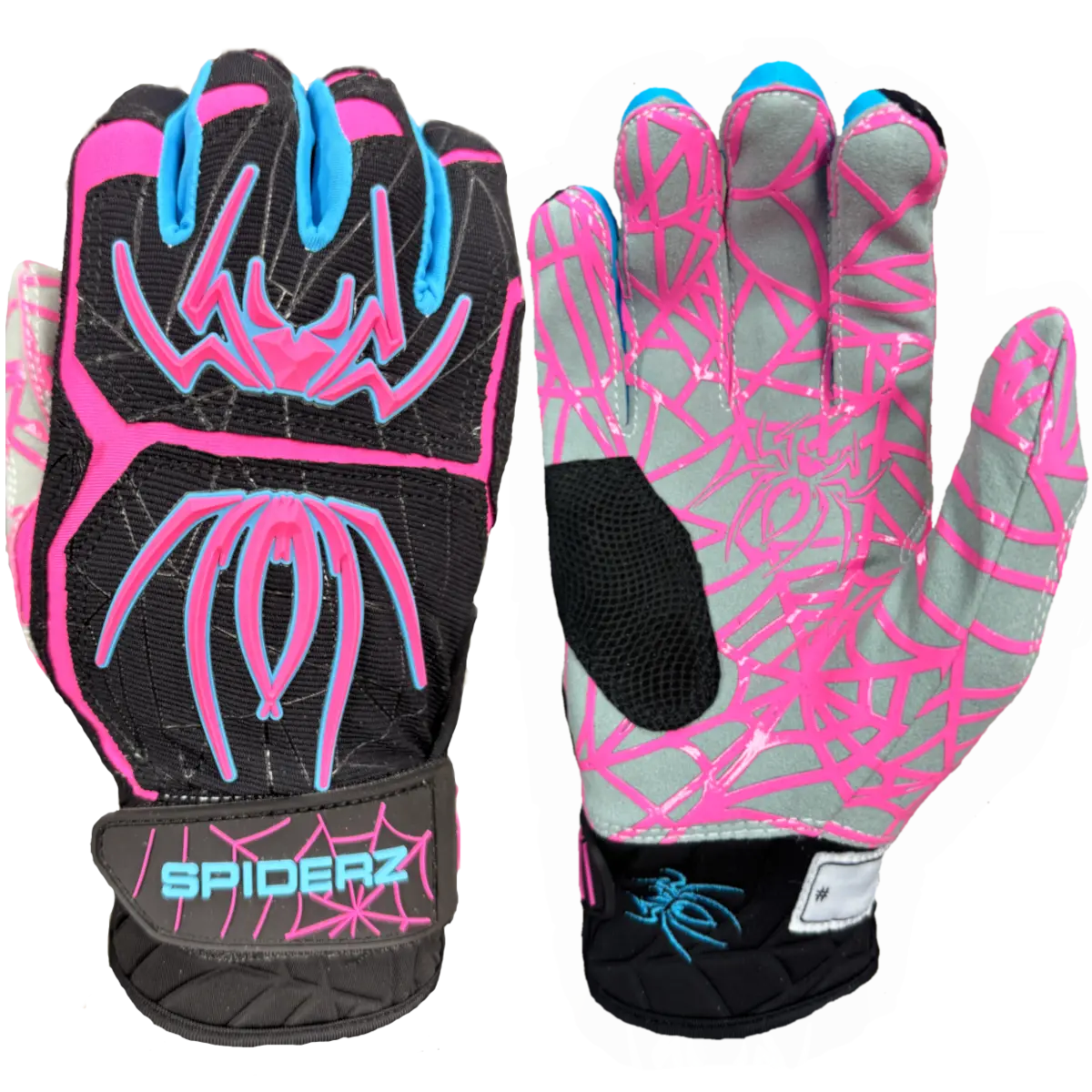 Spiderz HYBRID Batting Gloves - Black Vice Spiderz HYBRID Batting Gloves - Black Vice