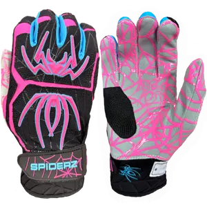 Spiderz HYBRID Batting Gloves - Black Vice