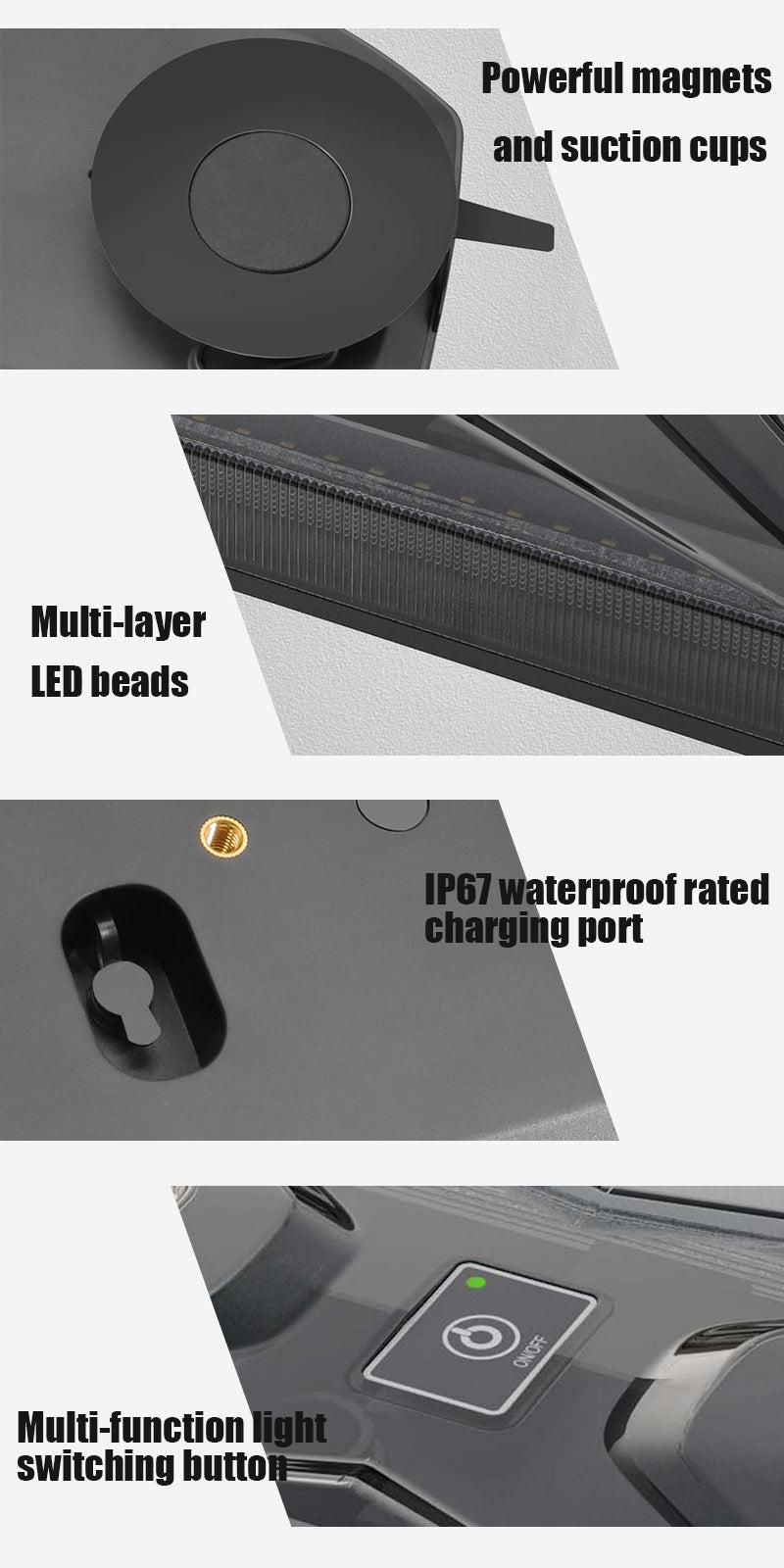 AgriEyes W230B Wireless Roof Light Bar | Remote/App Control, for Pickup, Work Truck, Off-Road Safety