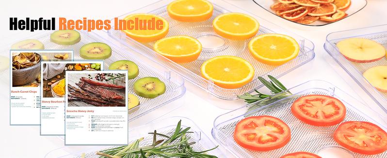 YASHE Food Dehydrator Machine, 5 Stainless Steel Trays, 48H Timer, Temperature Control, Recipe Book – Perfect for Jerky, Meat, Fruit & Dog Treats Appliances