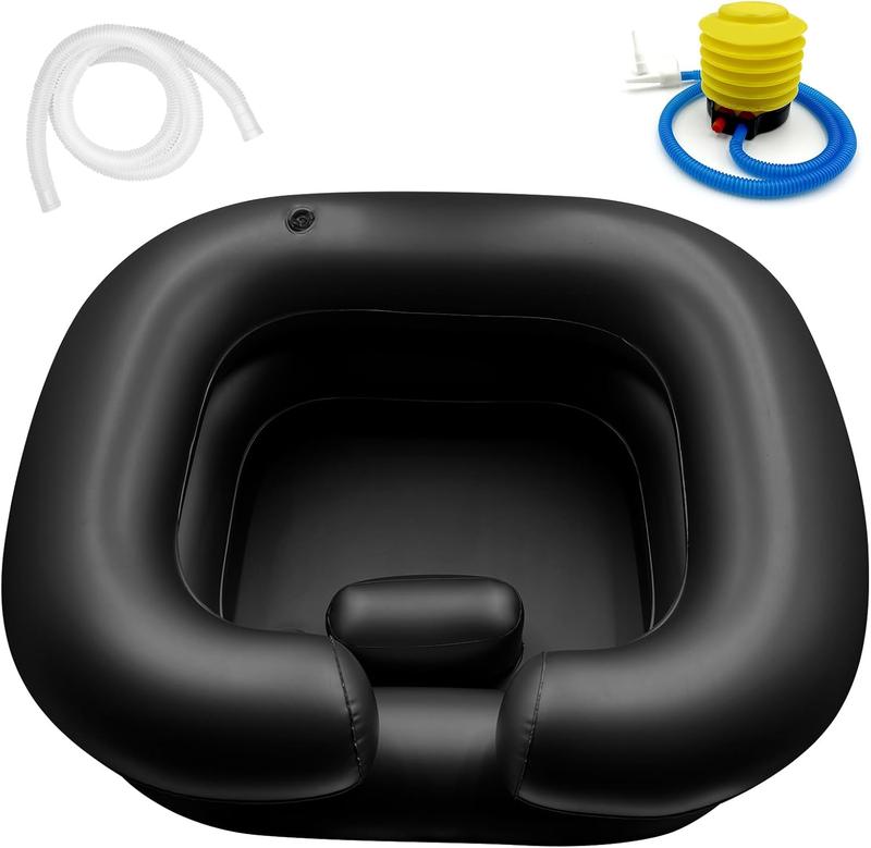 Inflatable Hair Washing Shampoo Basin, Portable Hair Washing Bowl for Bedridden, Disabled, Injured, Elderly, Hair Shampoo Bowl for Dreadlocks and at Home Hair Washing Sink