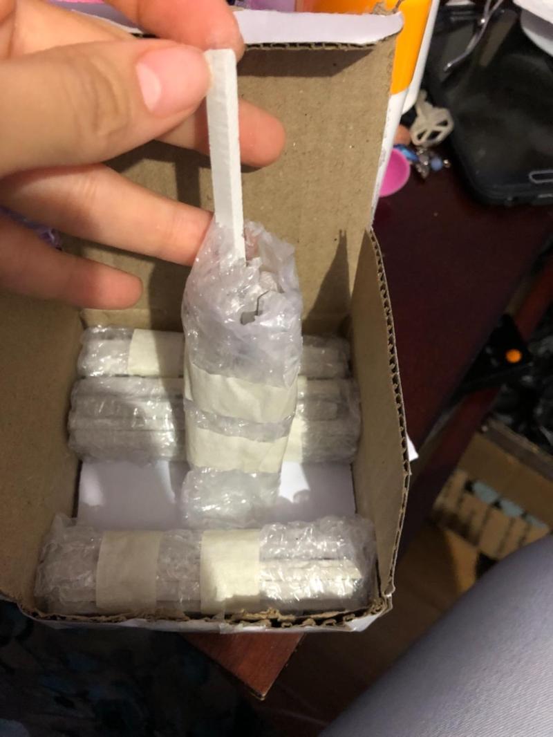 50 Pcs, White Slate Pencils, Cut From Natural Stone