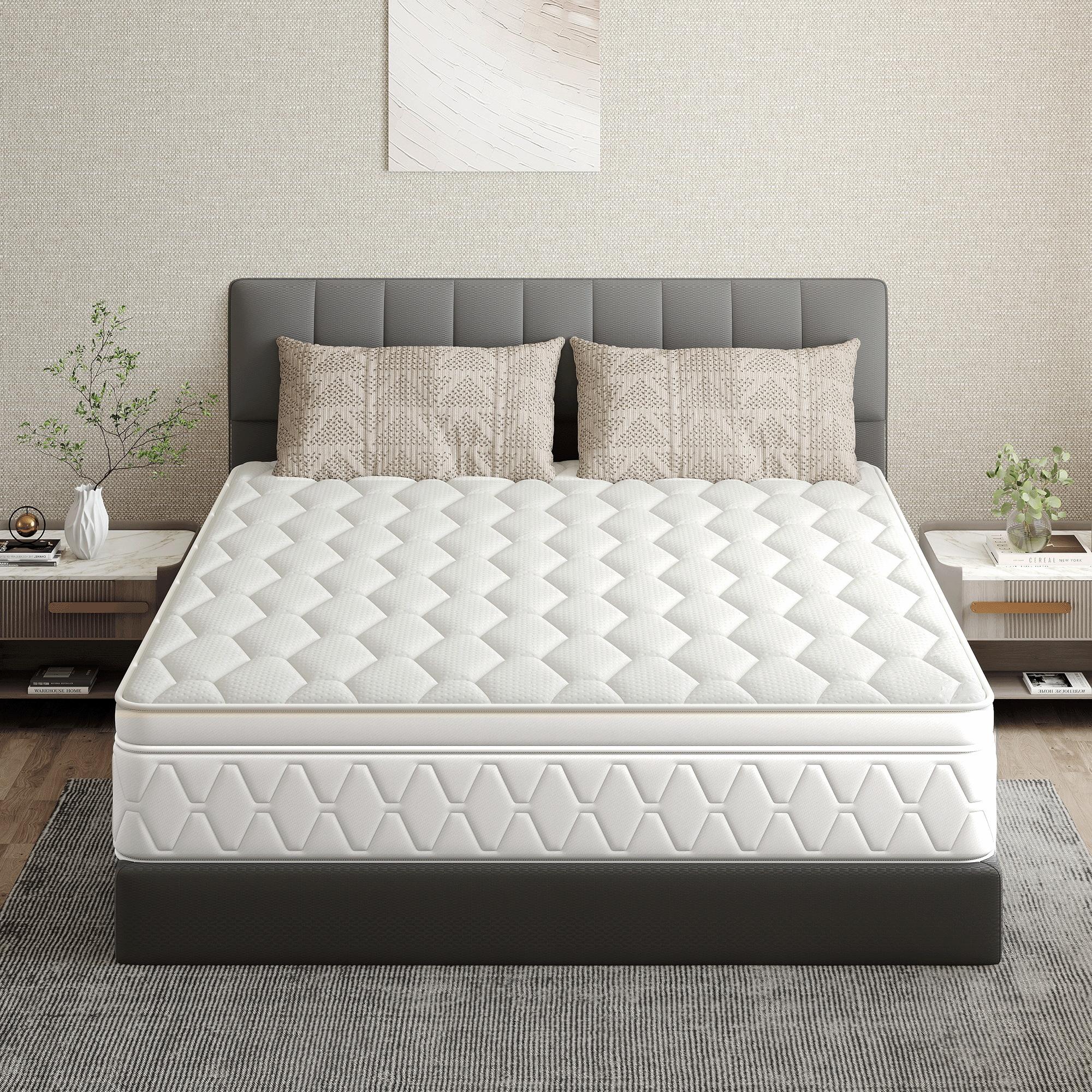 Twin/Full/Queen/King 12/14 Inch, Gel Memory Foam Hybrid Mattress,Pocket Spring Box Mattress, Fiberglass Free,Medium Firmness, CertiPUR Certified jelly bed mattress queen size mattress colchones para cama mattresses bed mattress