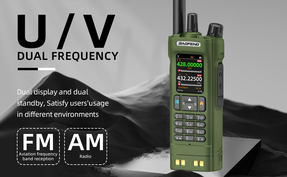 BAOFENG DM32 DM-32UV DMR Radio | Walkie Talkies Long Range | Digital Two-Way Radio | 10W High Power Ham Radio with GPS Positioning | Programming & Type-C Charging | 1PC (2500mAh Battery)