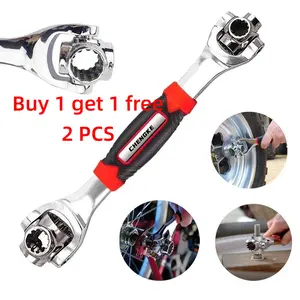 52 in 1 Socket Wrench Tool,Universal Wrench with Multifunction 360 Degree Rotating Head,Combination Wrench Set,Spanner Tool for Home and Car Repair.