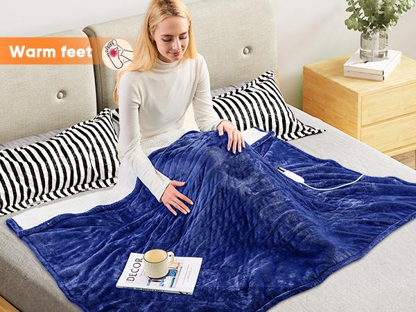 Greenoak Heated Blanket Electric Throw 50"X60", Heating Blanket with 10 Heat Levels 8 Hours Auto-Off,Fleece Soft Christmas Blanket,Gifts for Grandma Seniors Mom Greenoak Heated Blanket Electric Throw 50"X60", Heating Blanket with 10 Heat Levels 8 Hours Auto-Off,Fleece Soft Christmas Blanket,Gifts for Grandma Seniors Mom