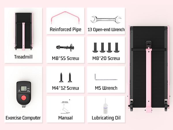 【ValentineTok Haul】ANCHEER Manual Green Fitness Treadmill with 20% Incline and 30% More Calorie Burn, Whole Family Low-Impact Exercise Machine with 350LBS Capacity, Handle Bar with LED Disply, Real Road Running Experience for Home and Outdoor Exercise