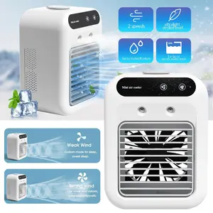 Portable Mini Air Cooler – 3-in-1 Mist Fan with 1800mAh Battery, 2 Speeds – Instant Cooling, Quiet for Anywhere