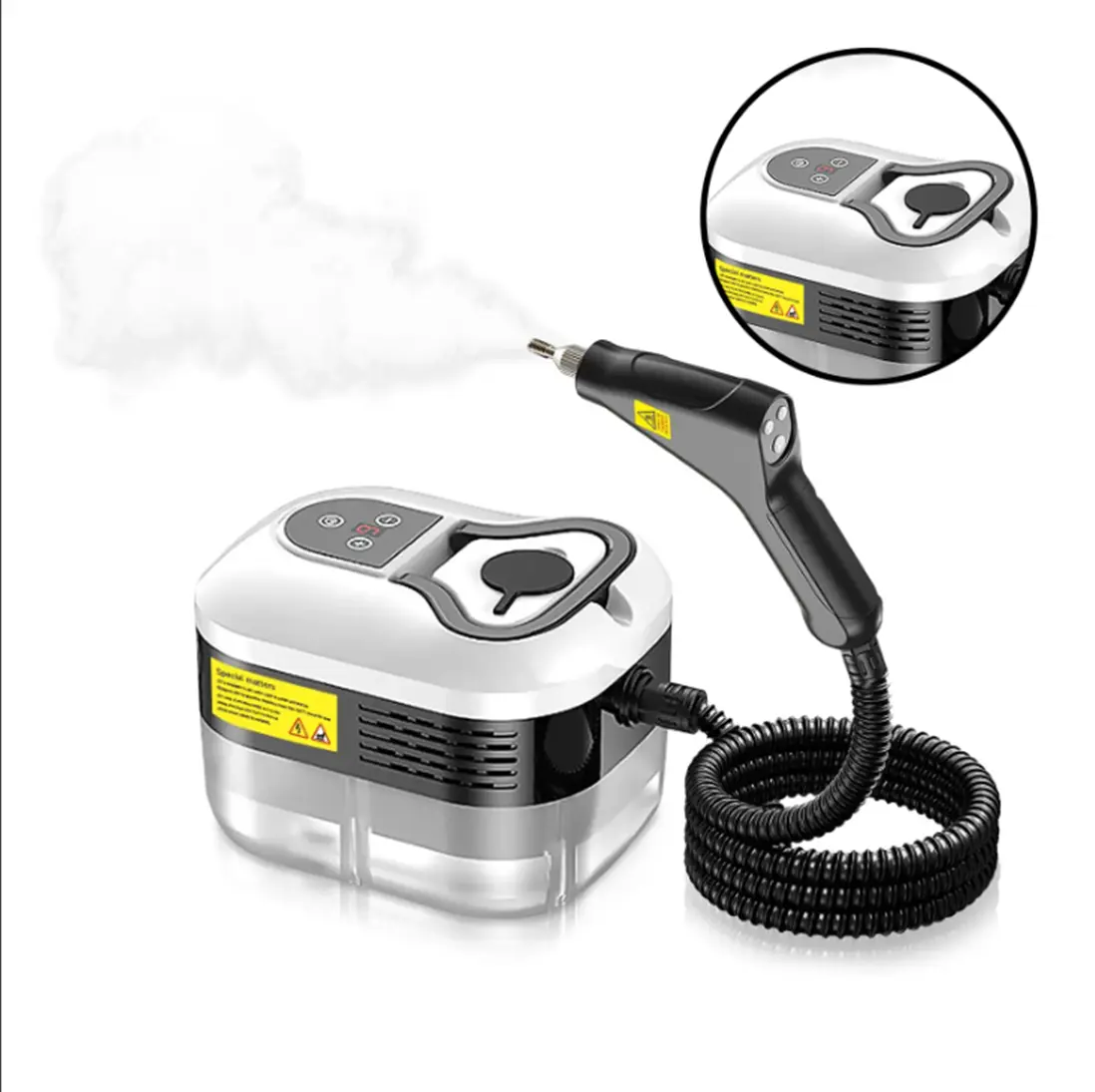 【Summer Sale Deals】Handheld Multi-Surface Home Steam Cleaner - Portable Efficient Machine with 10 Accessories, Cleaning Brush, Extension Connectors, Large-Capacity Water Tank, Adjustable Levels, Pure Water-Based Cleaning (Kitchen, Bathroom), Home Cleaning