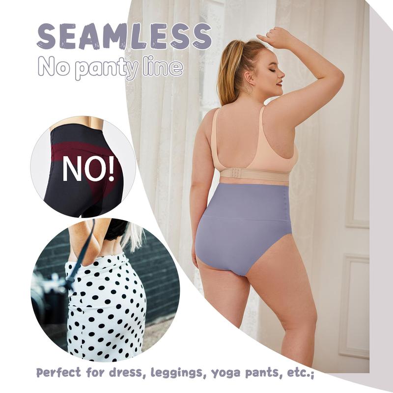 FINETOO Underwear for Women High Waisted Spandex Minimlist Panties Nylon Comfort Seamless Smooth Bridal Lingerie 4PCS S-XXXL Elastic FINETOO Underwear for Women High Waisted Spandex Minimlist Panties Nylon Comfort Seamless Smooth Bridal Lingerie 4PCS S-XXXL Elastic