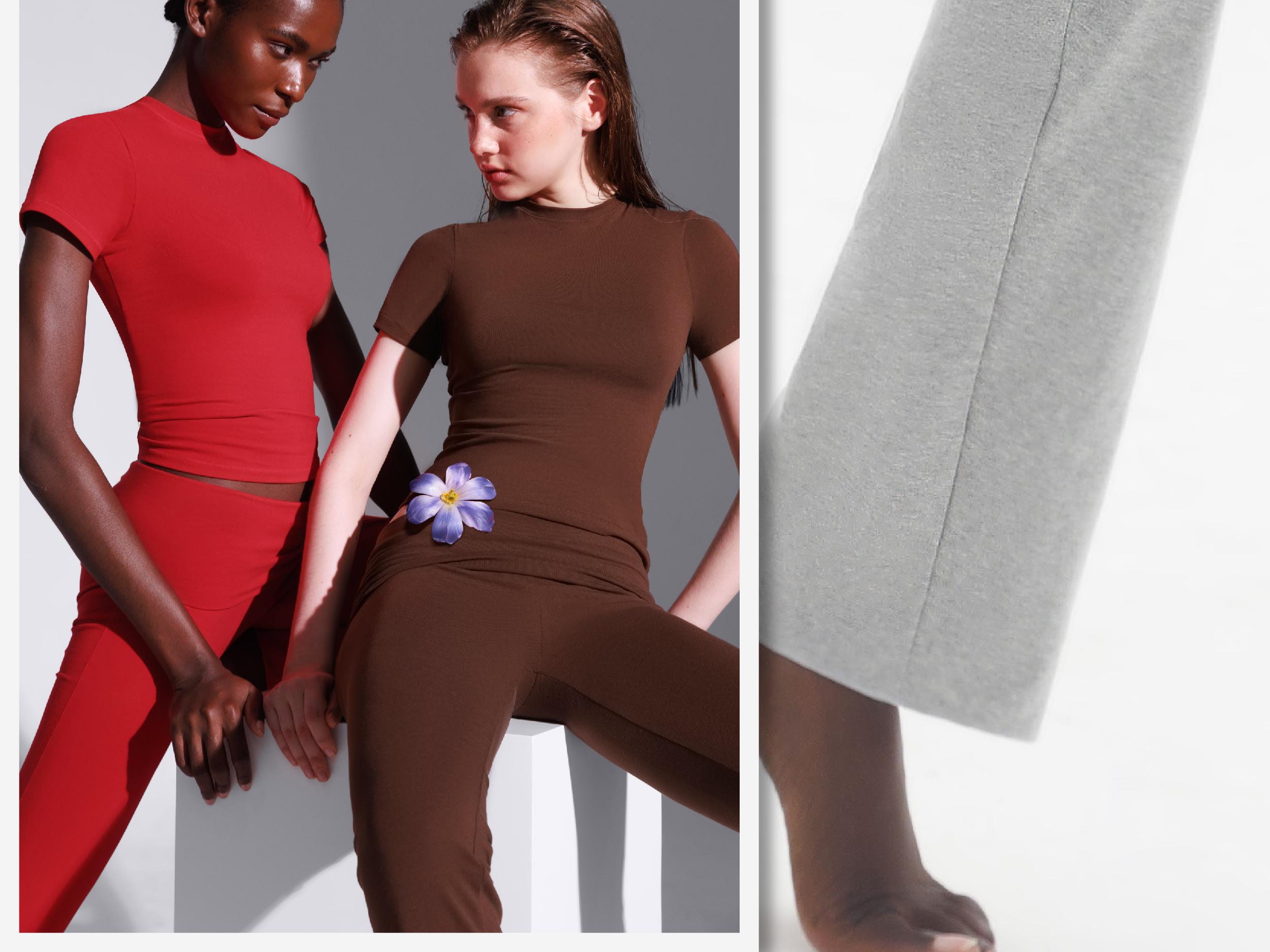 PUMIEY Women's Lounge Sets Minimalist Chic Short Sleeve Tops & Fold-Over Flare Pants All Seasons Pajama Set Sleepshirt Plain Pink Loungewear Nightwear Homewear Basic Jet Black 2 Piece Sets Comfort Sweat Set Fall Sets Valentine Outfitinspo Spotlightfinds