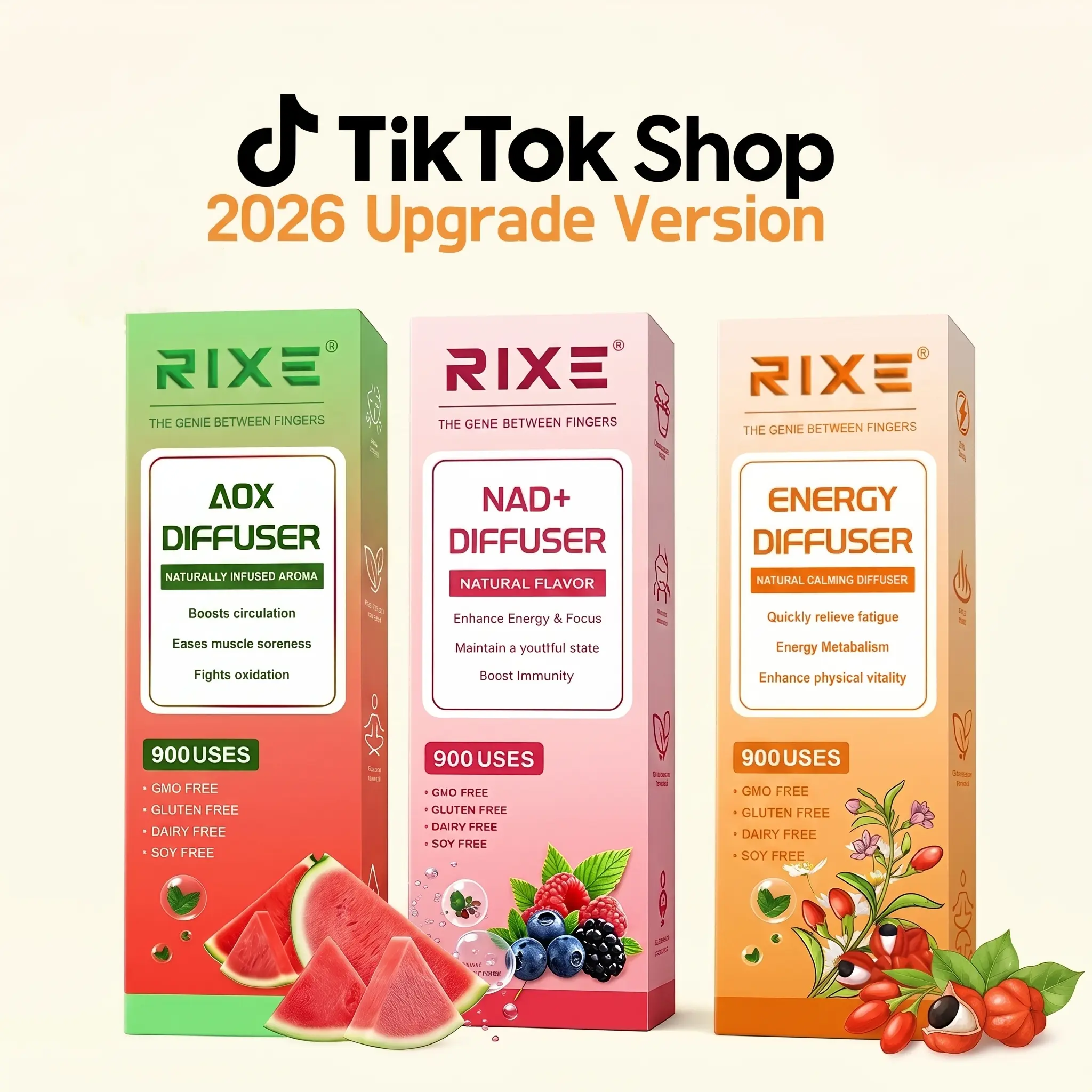 2026 Upgraded RIXE Vitamin C Fragrance Set - Multi-Flavor Options for Beauty & Personal Care Use