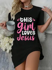 This Girl Loves Jesus Jesus Christian Faith Jesus Casual Dress