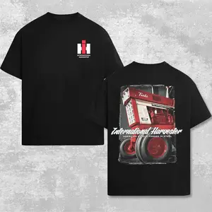 International Harvester Turbo Farm Tractor Graphic T-Shirt, Farm Equipment Sweatshirt, Retro Farming Tractor T-Shirt, Country Farmer Hoodie, Agriculture Tractor Lover Gift, Rural Farm Life Tee for Men Women Cotton FREE SHIP