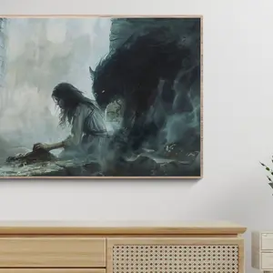 Elspeth Spindle Art Print: One Dark Window Frameless Poster Y