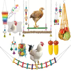 SmartWell Chicken Toys Coop Accessories Xylophone Shatterproof Mirror Swings SmartWell Chicken Toys Coop Accessories Xylophone Shatterproof Mirror Swings
