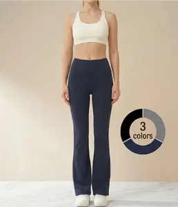 xelle Women's High Waisted Flare Yoga Pants - Bootcut Workout Leggings with Tummy Control, Buttery Soft Wide Leg Trousers for Gym & Work