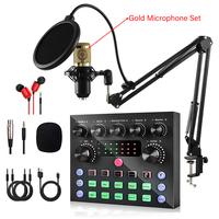 V8S Set with gold microphone