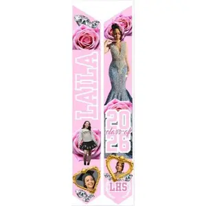 Pretty in Pink Graduation Stole