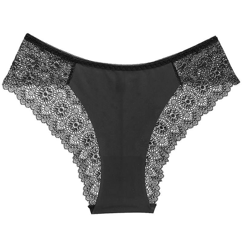 Women’s seamless low-rise lace panties with multiple layers of packaging; comfortable, skin-friendly low-rise triangle briefs; sports invisible thin-strap bikini briefs; women’s underwear for autumn/winter; basic soft, breathable triangle briefs