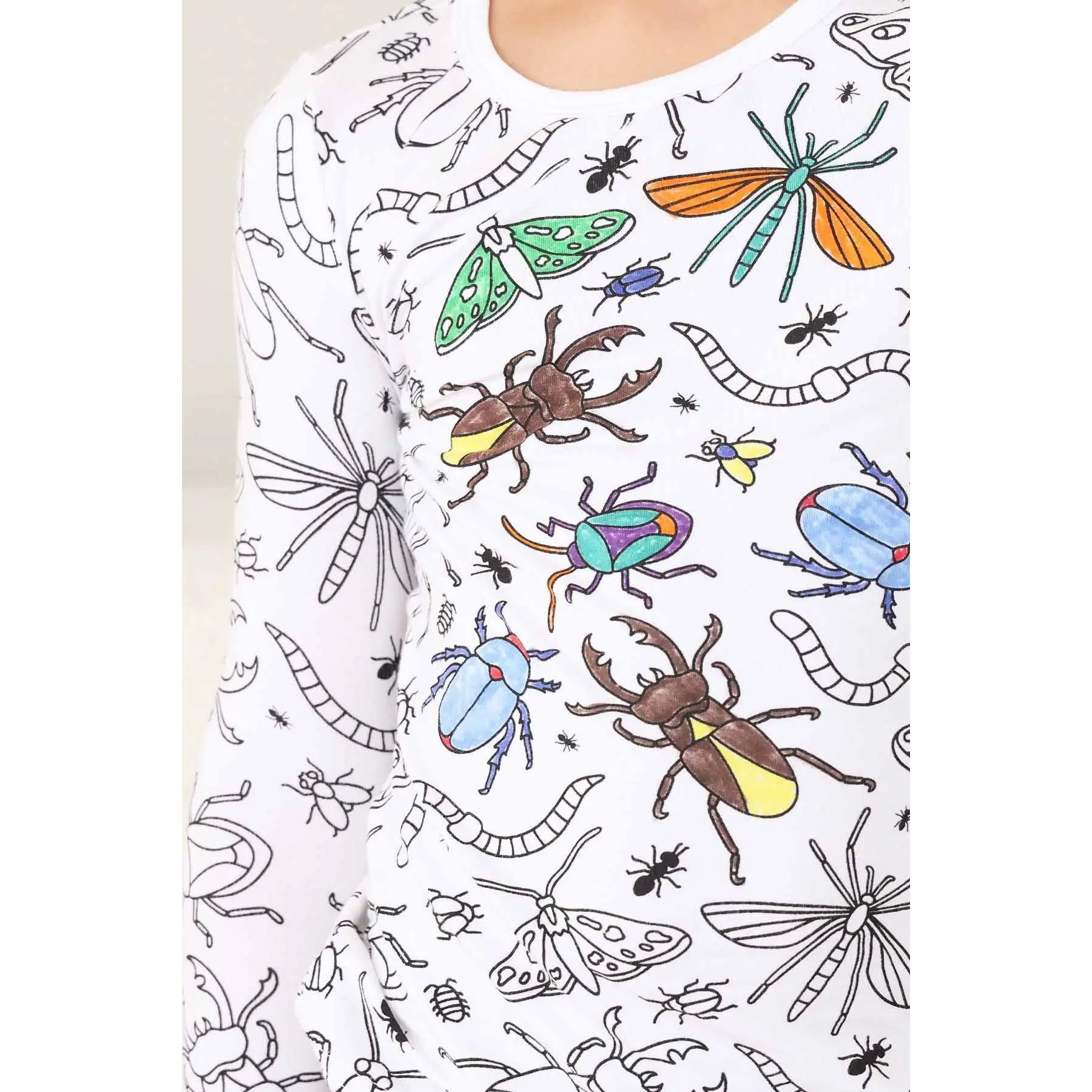 Colorable Two Piece Set + Markers | Doodle Bugs