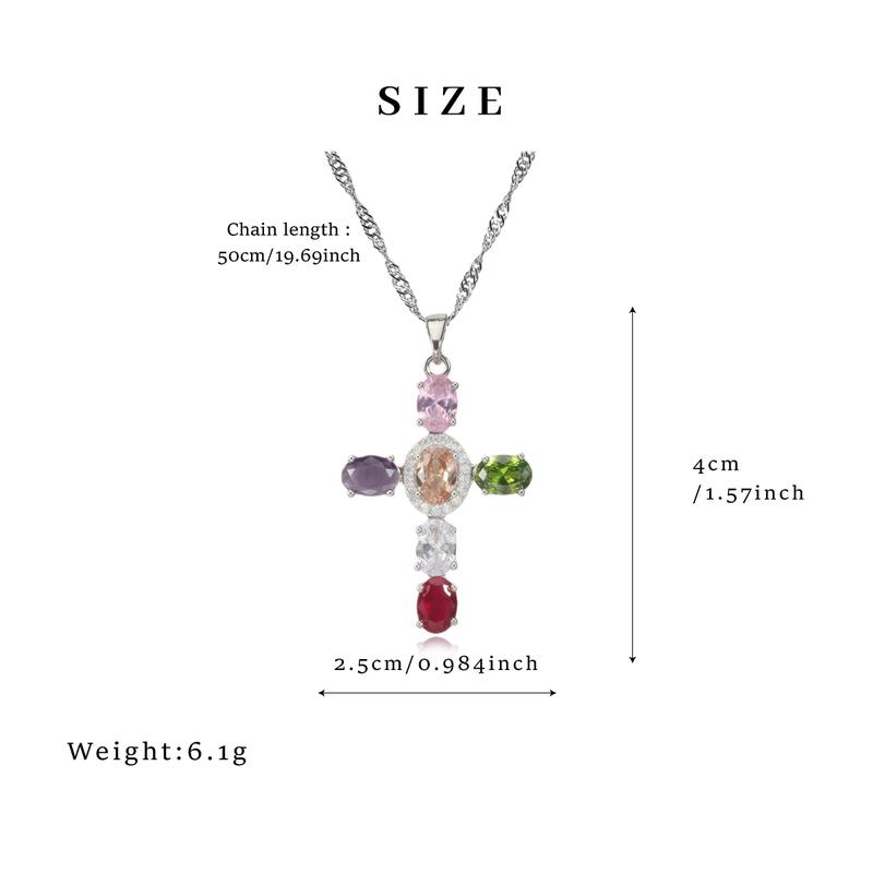 GGIRL 18K Gold Plated Dainty Cross Necklace for Women and man Cubic Zirconia Cross Necklace Faith Pendant Necklaces Trendy Stainless Steel Minimalist Fashion Jewelry Gift for Holiday Haul Christmas Birthdays Anniversaries