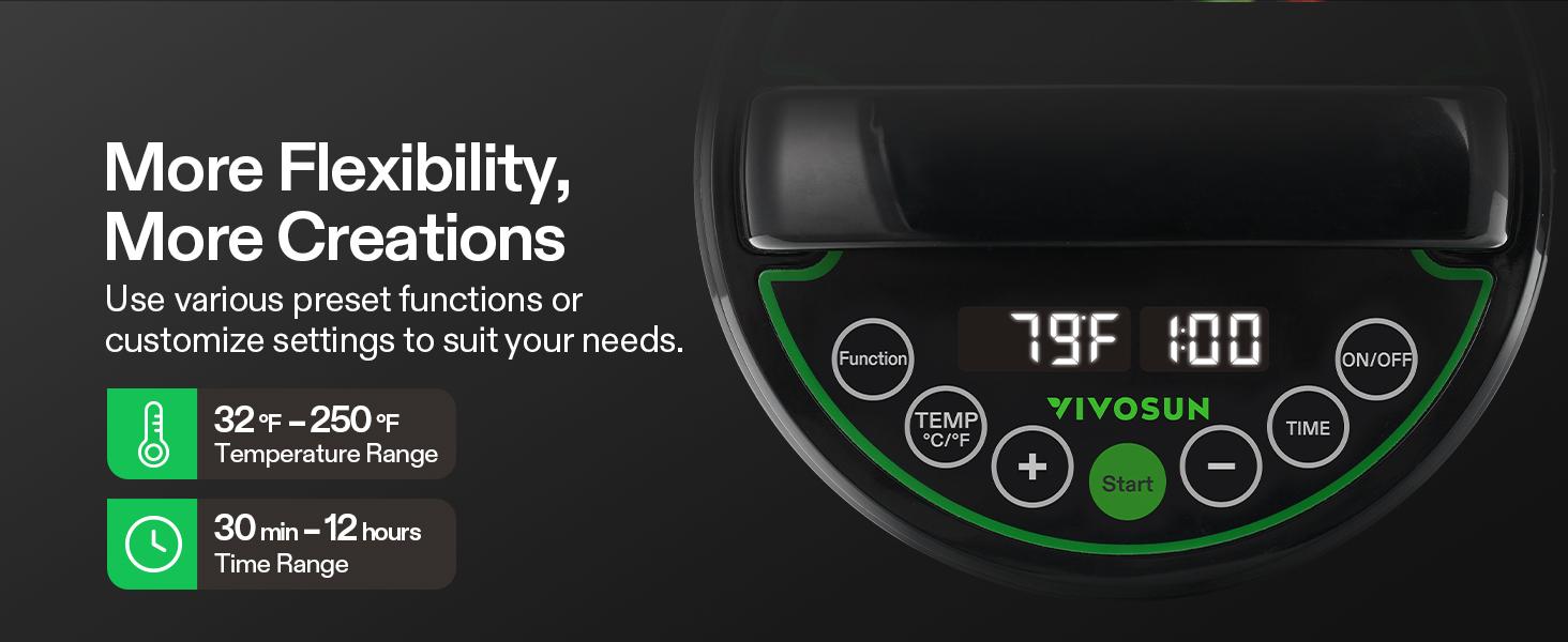 VIVOSUN Herbal Decarboxylation and Infusion Machine, Botanical Extractor and Infuser for Making Butter, Oil, and Tinctures, Includes Recipes and Complete Accessories