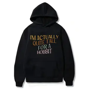 I'm Actually Quite Tall For A Hobbit Vintage T-Shirt Hoodie, Hobbit Core, Sarcastic Hobbit, Short Girl Gift, Book Lover Gift Idea, LOTR Fans Shirt